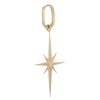 Women MÉTIER BY TOMFOOLERY Fashion Jewellery | Diamond 9K Gold Single Large Star Clicker Earring