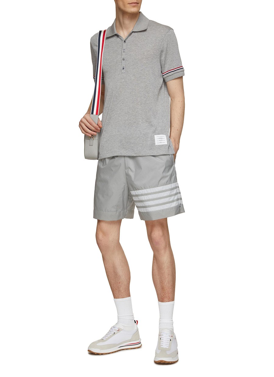 Men THOM BROWNE Pants | 4 Bar Ultralight Ripstop Shorts