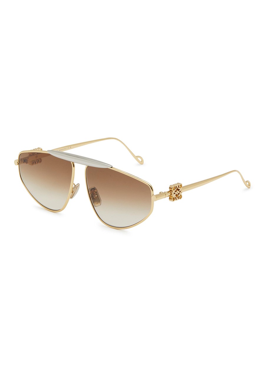 Women LOEWE Eyewear | Metal Aviator Sunglasses