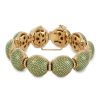 Women LANE CRAWFORD VINTAGE ACCESSORIES Vintage Accessories | Gold Tone Diamante Bracelet