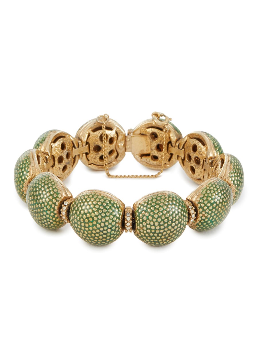 Women LANE CRAWFORD VINTAGE ACCESSORIES Vintage Accessories | Gold Tone Diamante Bracelet