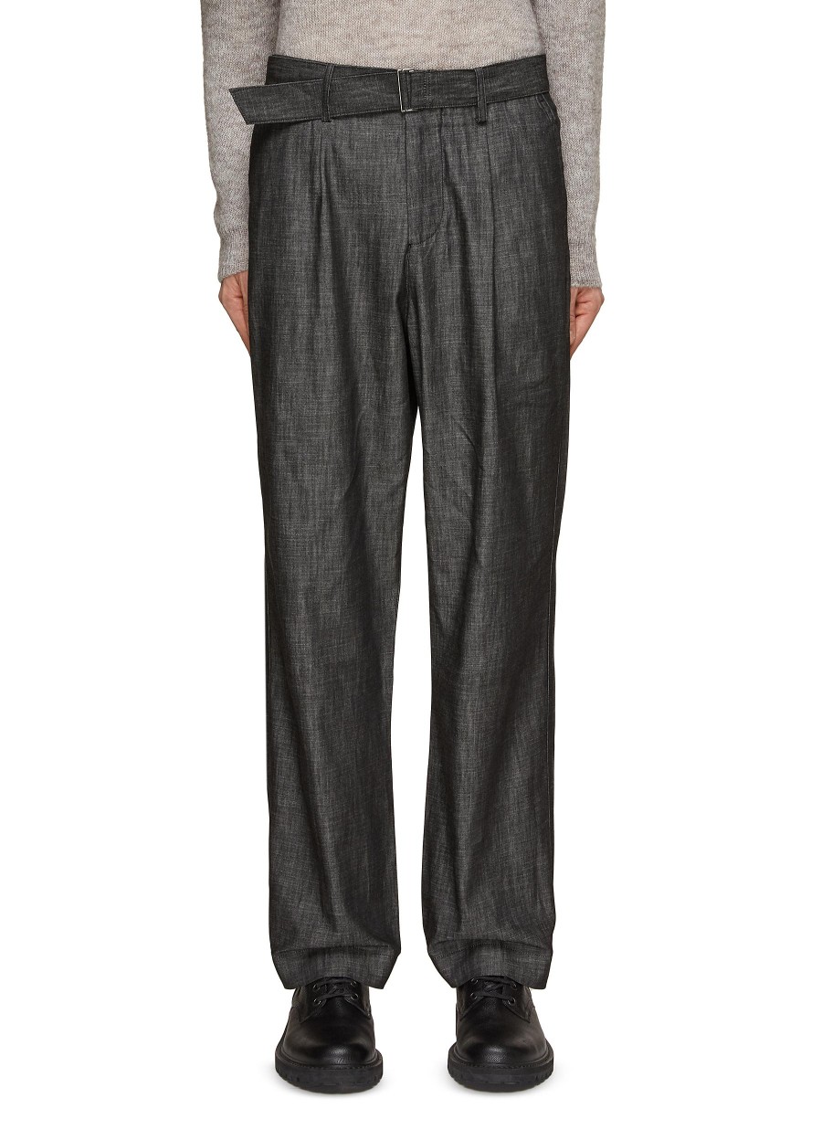 Men LE17SEPTEMBRE Pants | Belted Pleated Pants