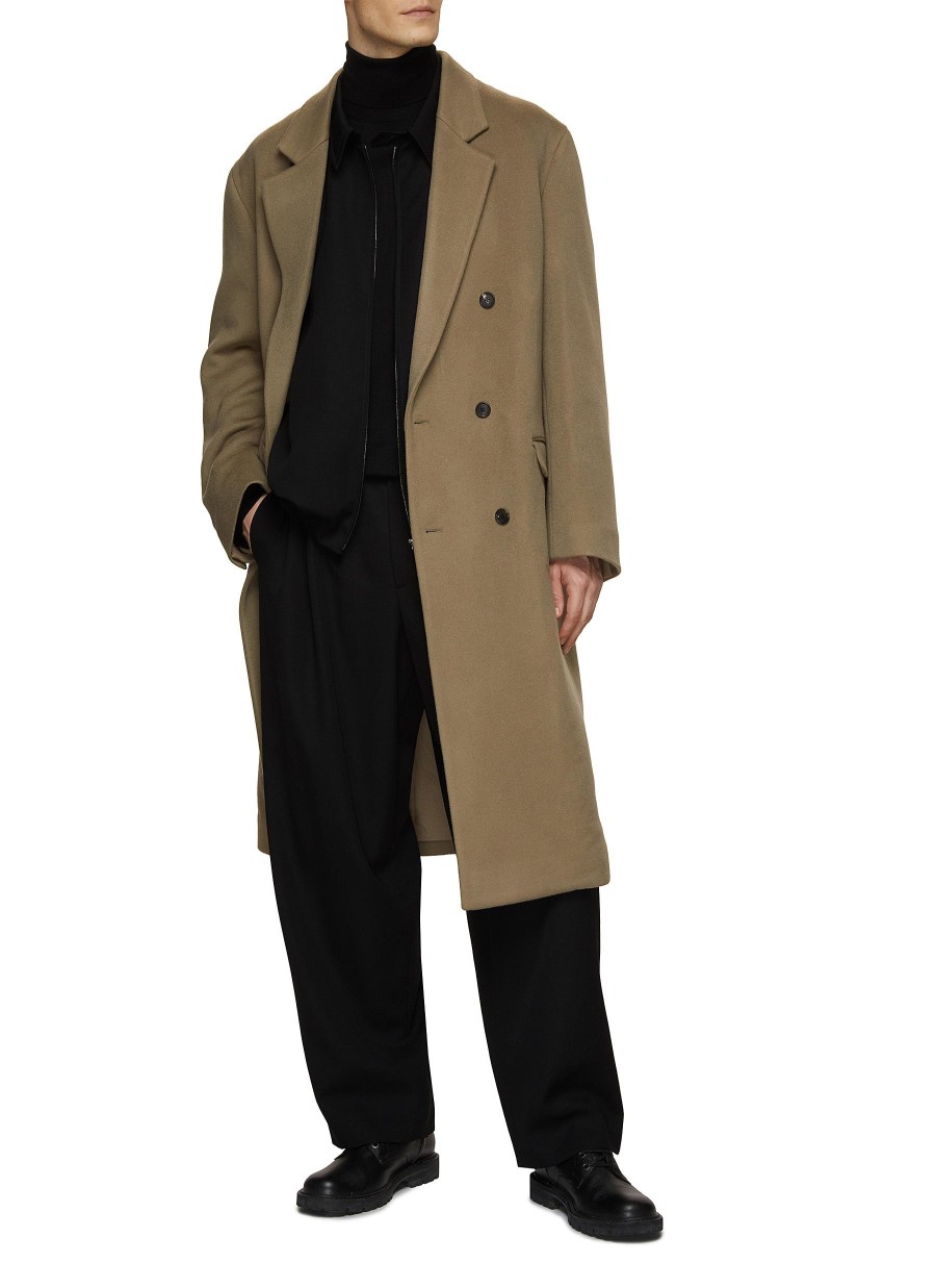 Men THE ROW Coats | Anders Double Breasted Cashmere Coat