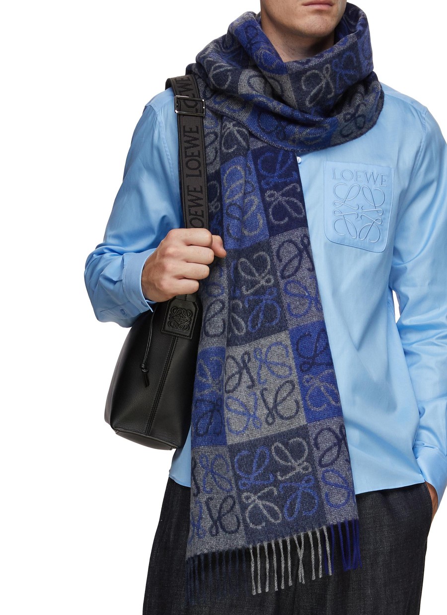 Men LOEWE Scarves | Anagram Cashmere Blend Scarf