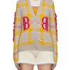 Women BARRIE Knitwear | Tartan Embroidered Emblem Cardigan