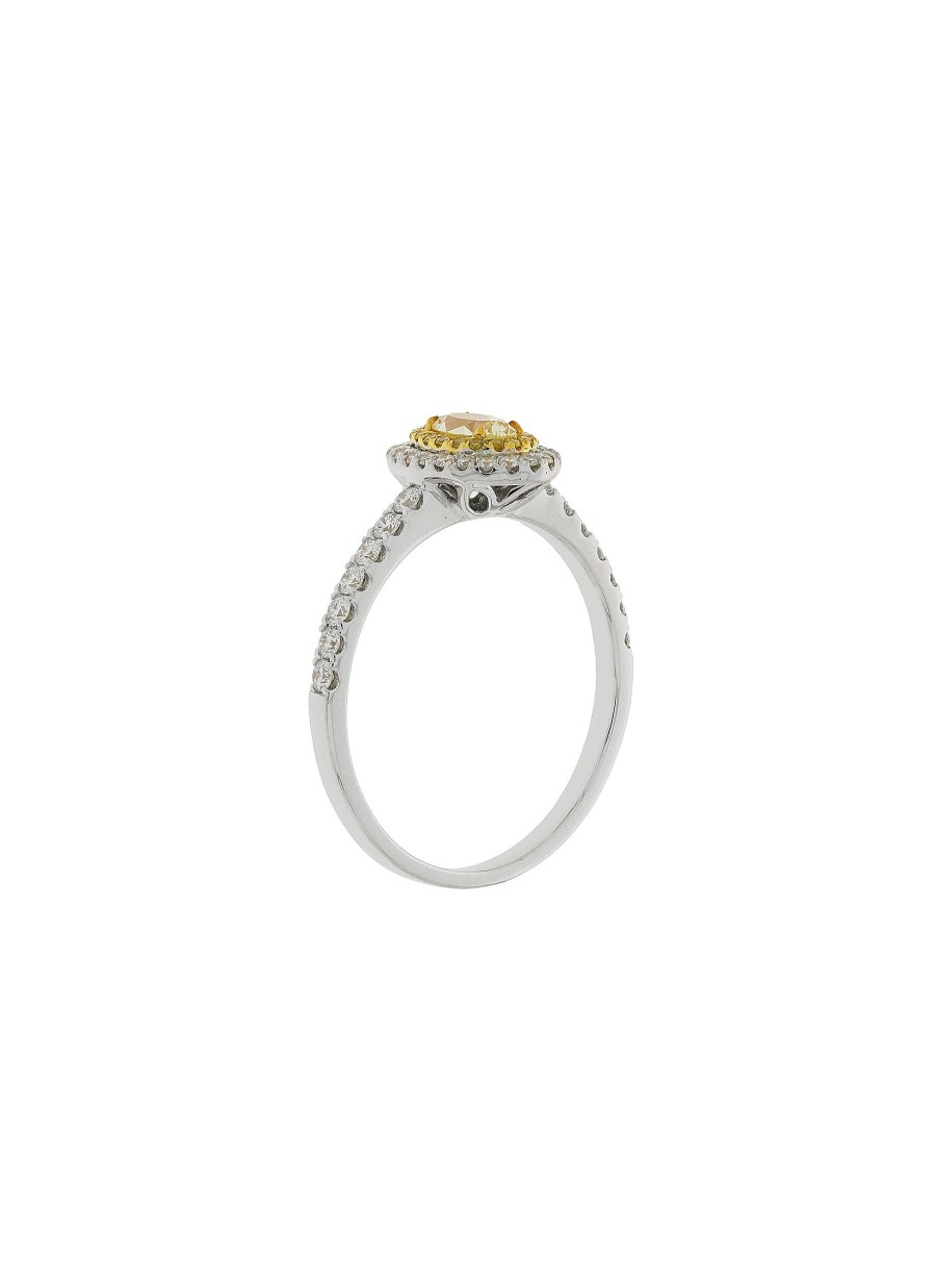 Women LC COLLECTION JEWELLERY Fine Jewellery | 18K Gold Diamond Ring — Size Hk 13