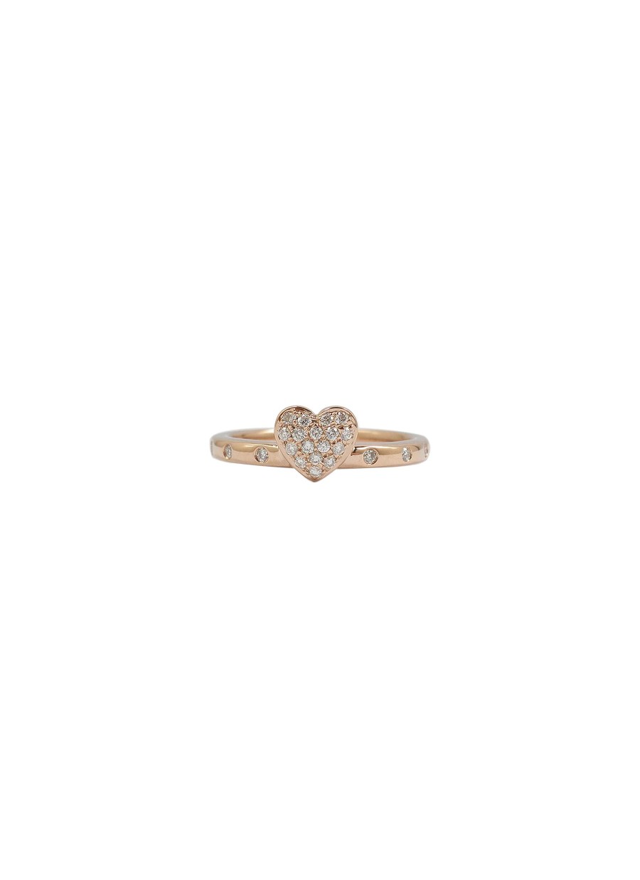 Women LC COLLECTION JEWELLERY Fine Jewellery | 18K Rose Gold Diamond Ring — Us 6.5