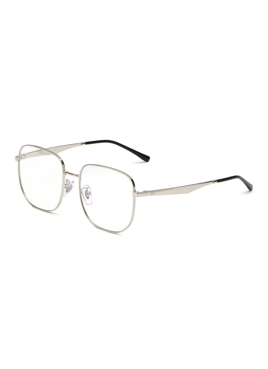 Women RAY BAN Eyewear | Metal Square Optical Glasses