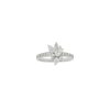 Women LC COLLECTION JEWELLERY Fine Jewellery | 18K White Gold Diamond Cluster Ring — Size Hk 13