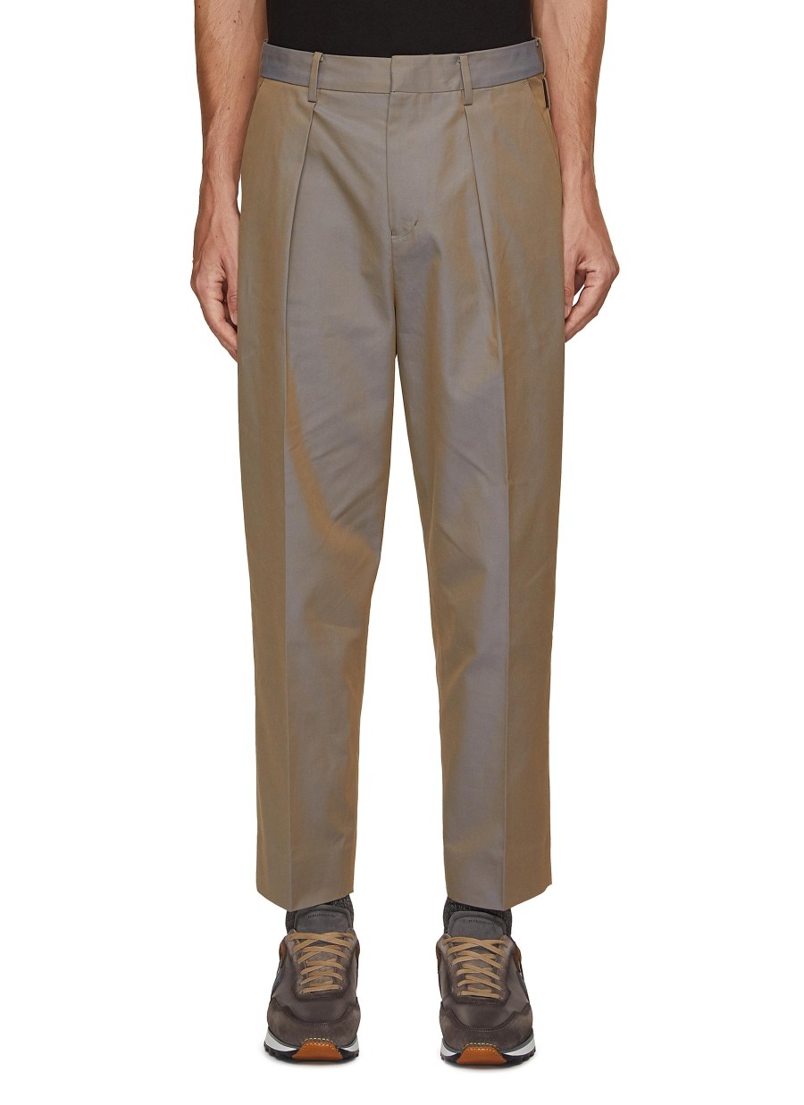 Men TOMORROWLAND Pants | Pleated Pressed Crease Tapered Pants