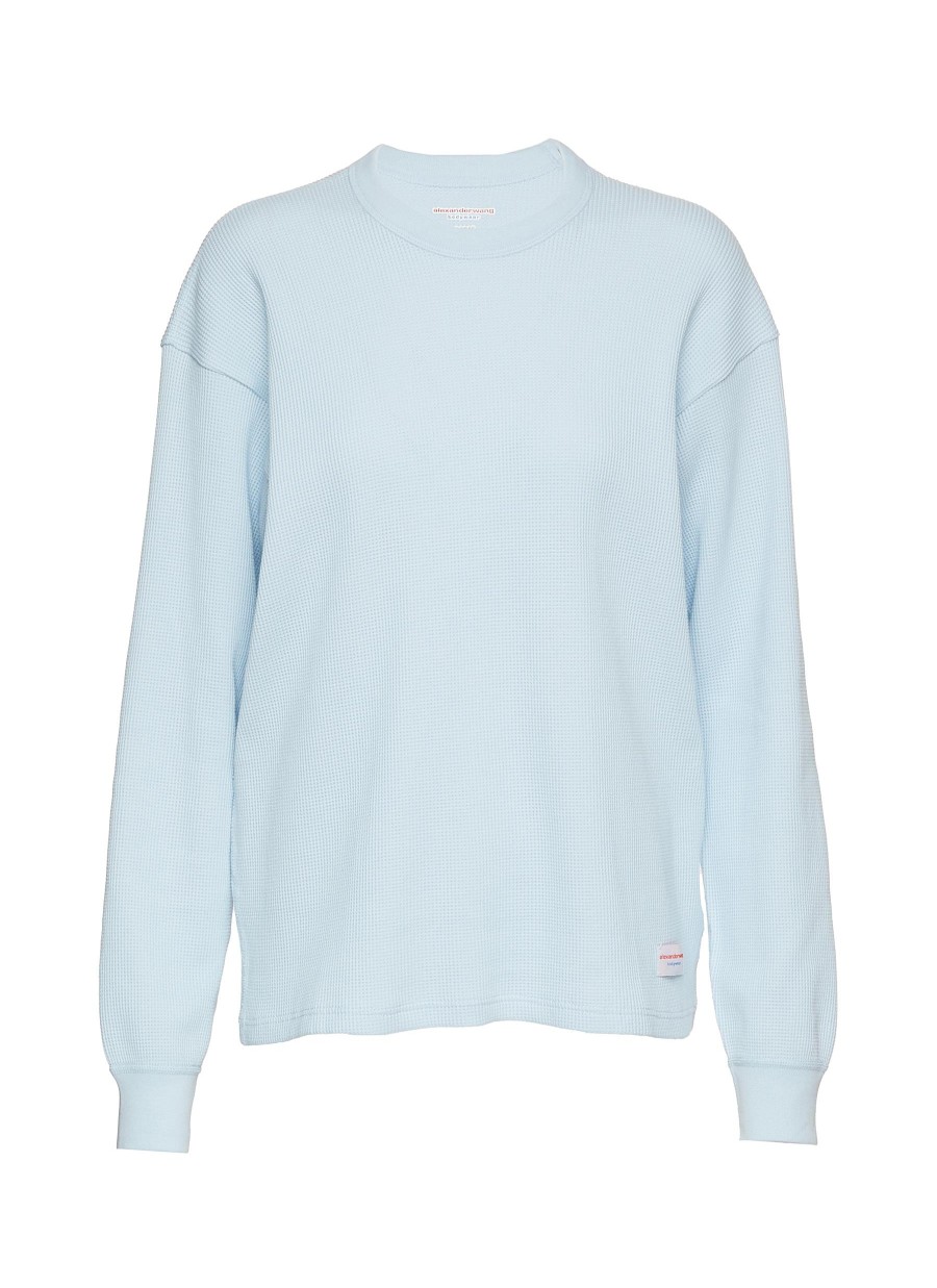 Women ALEXANDER WANG Tops | Waffle Long Sleeve Top