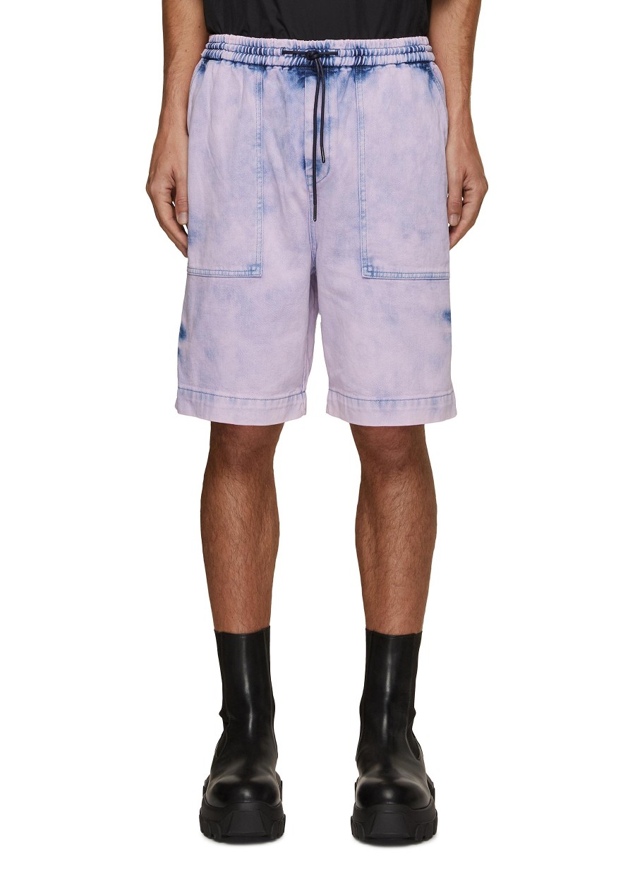 Men JUUN.J Pants | Drawstring Double Dyed Denim Shorts