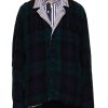 Men SACAI Jackets | Reversible Accordion Pockets Flannel Jacket