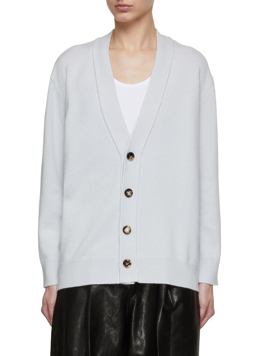 Women BOTTEGA VENETA Knitwear | Interccio Elbow Patch Cardigan