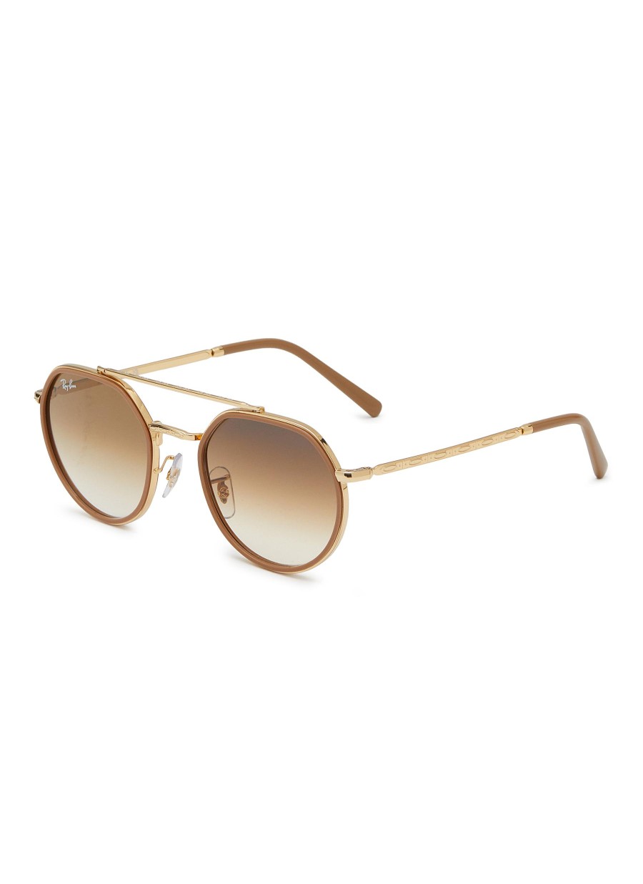 Women RAY BAN Eyewear | Metal Geometric Sunglasses