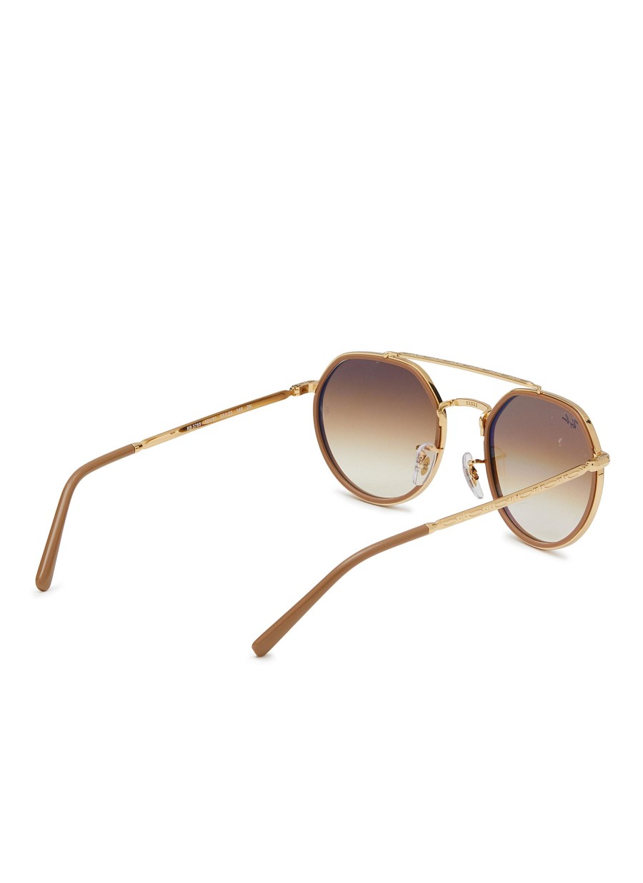 Women RAY BAN Eyewear | Metal Geometric Sunglasses