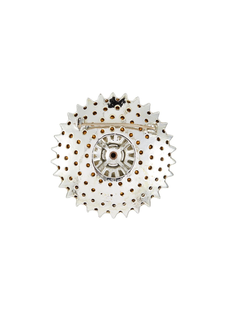 Women LANE CRAWFORD VINTAGE ACCESSORIES Vintage Accessories | Corocraft Diamante Pave Silver Toned Brooch