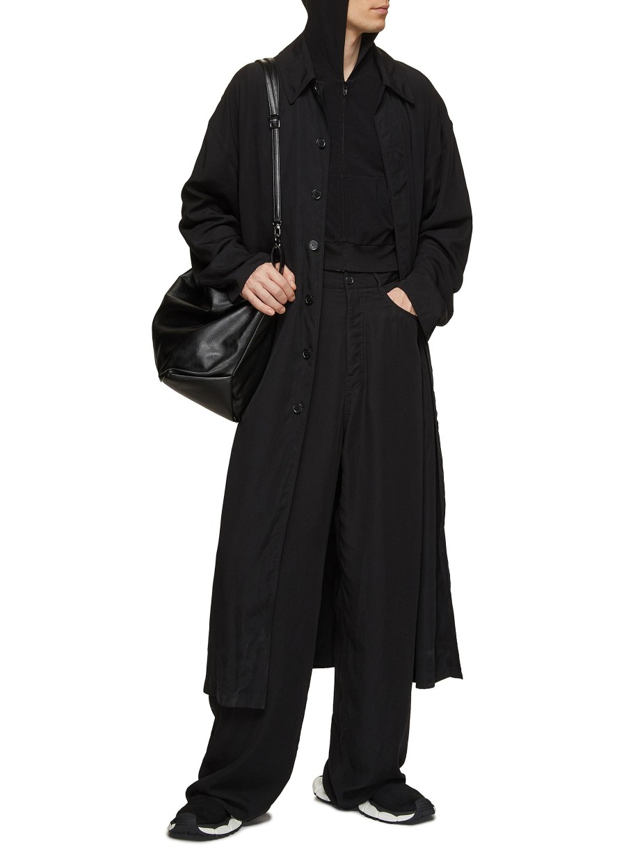 Men BALENCIAGA Coats | Belted Long Coat