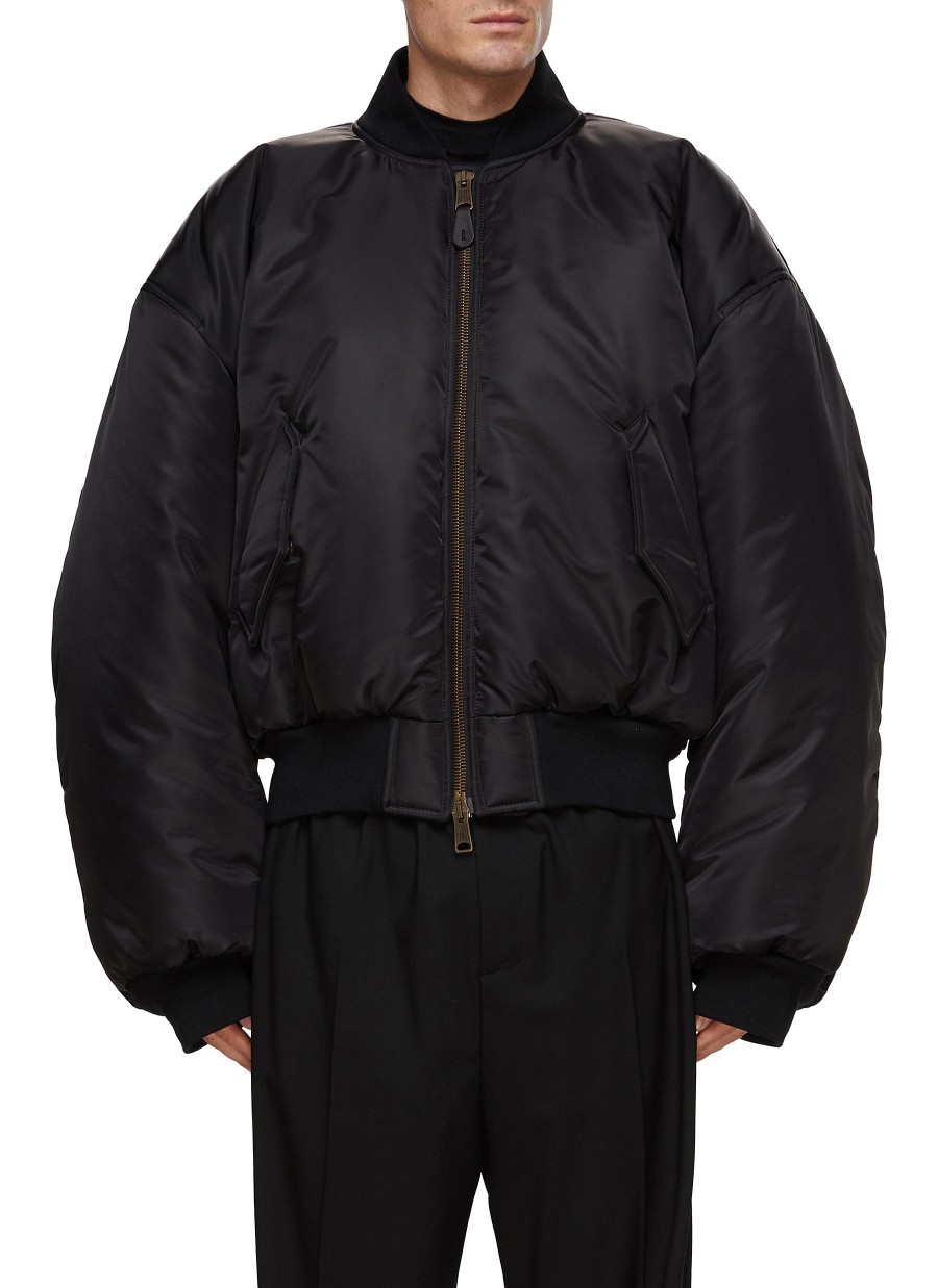 Men BALENCIAGA Jackets | Padded Oversized Bomber Jacket