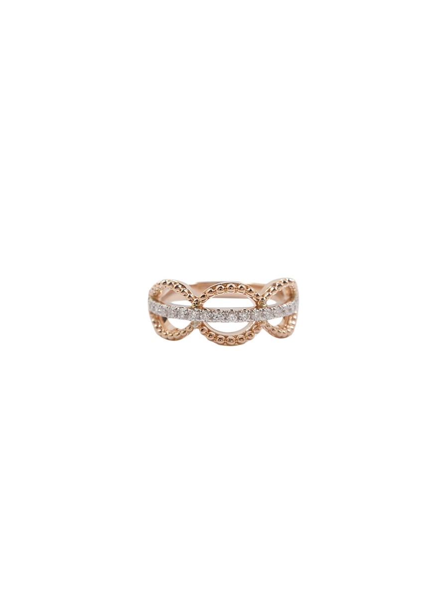 Women LC COLLECTION JEWELLERY Fine Jewellery | 18K Gold Diamond Ring — Size Us 6.5