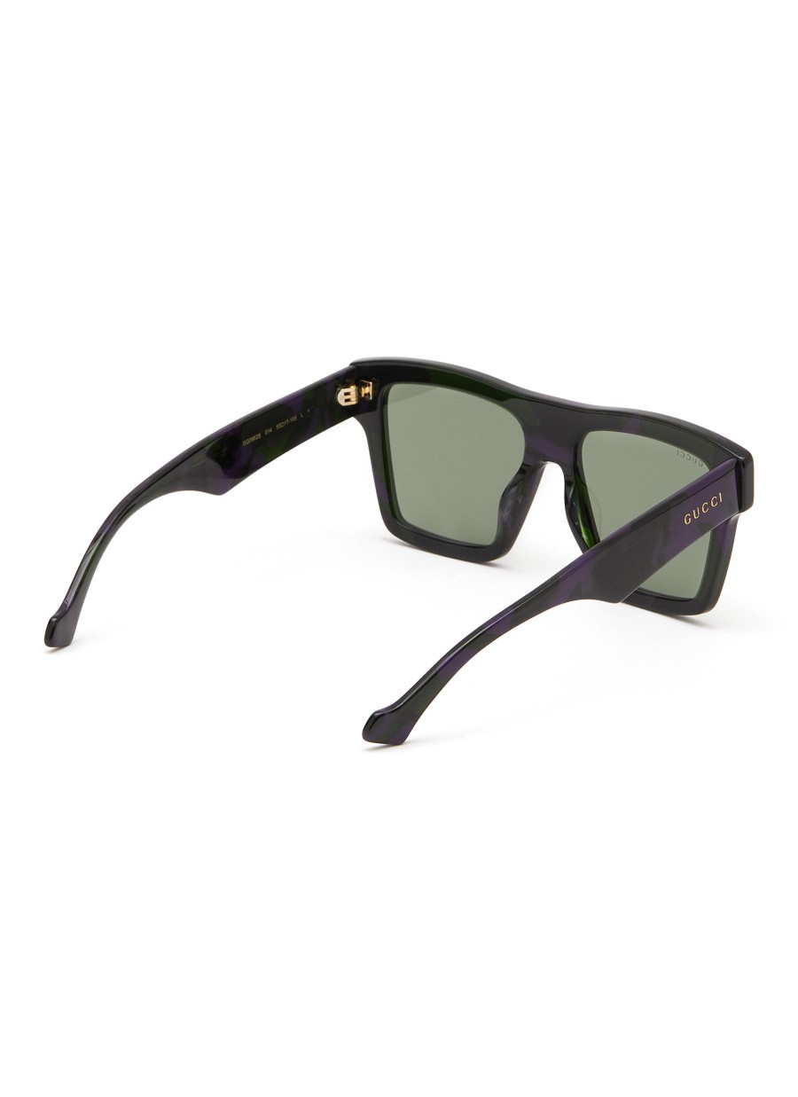 Men GUCCI Eyewear | Logo Acetate Square Sunglasses