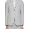 Men THOM BROWNE Suits | Seesucker Single Breasted Striped Blazer