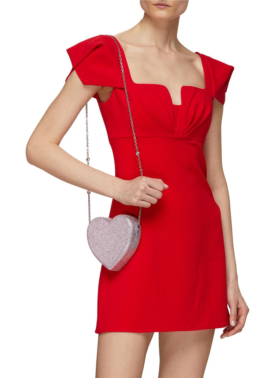 Women JUDITH LEIBER Clutch Bags | Stone Embelliished Heart Clutch