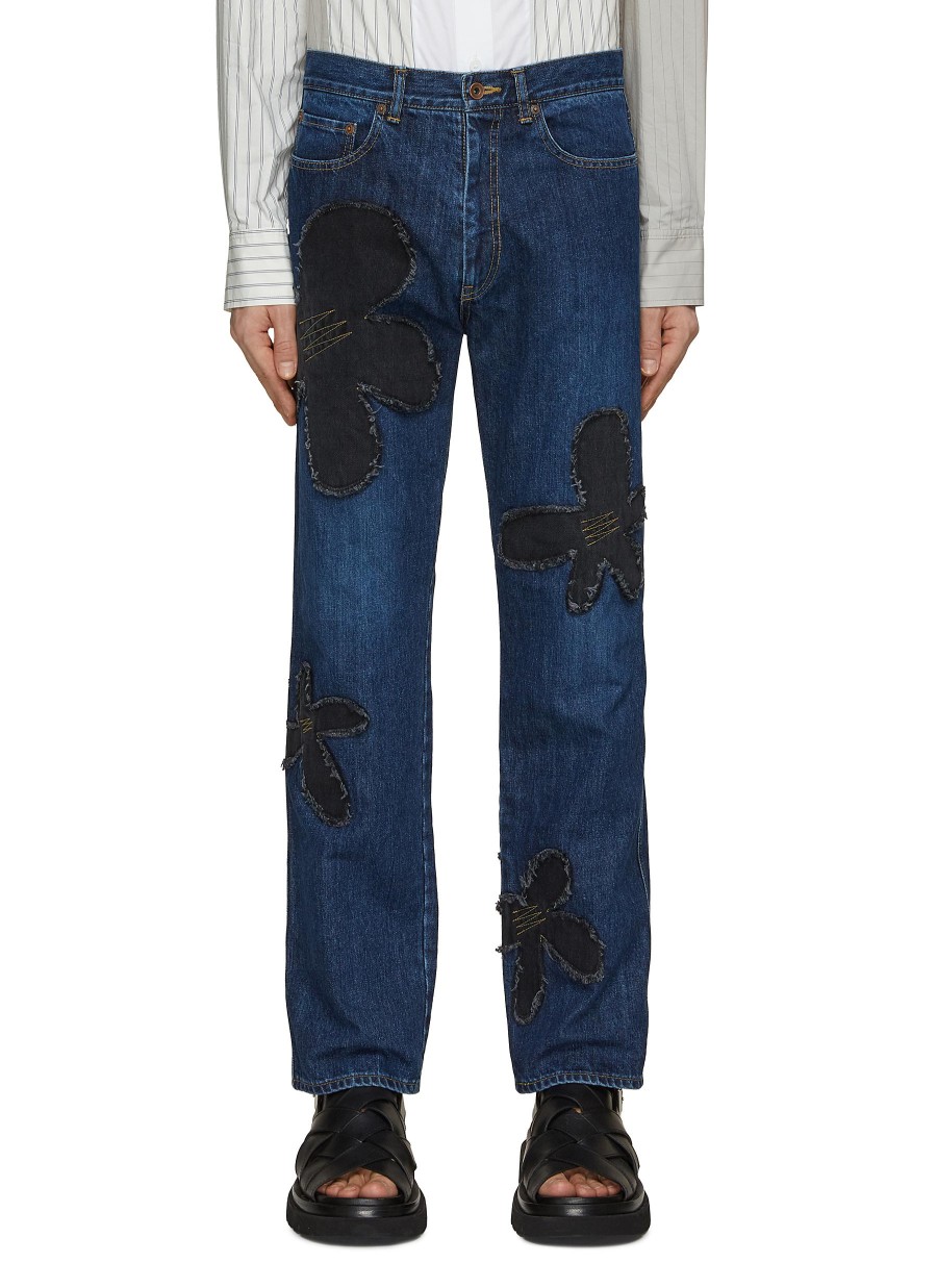 Men KHOKI Pants | Flower Pattern Jeans