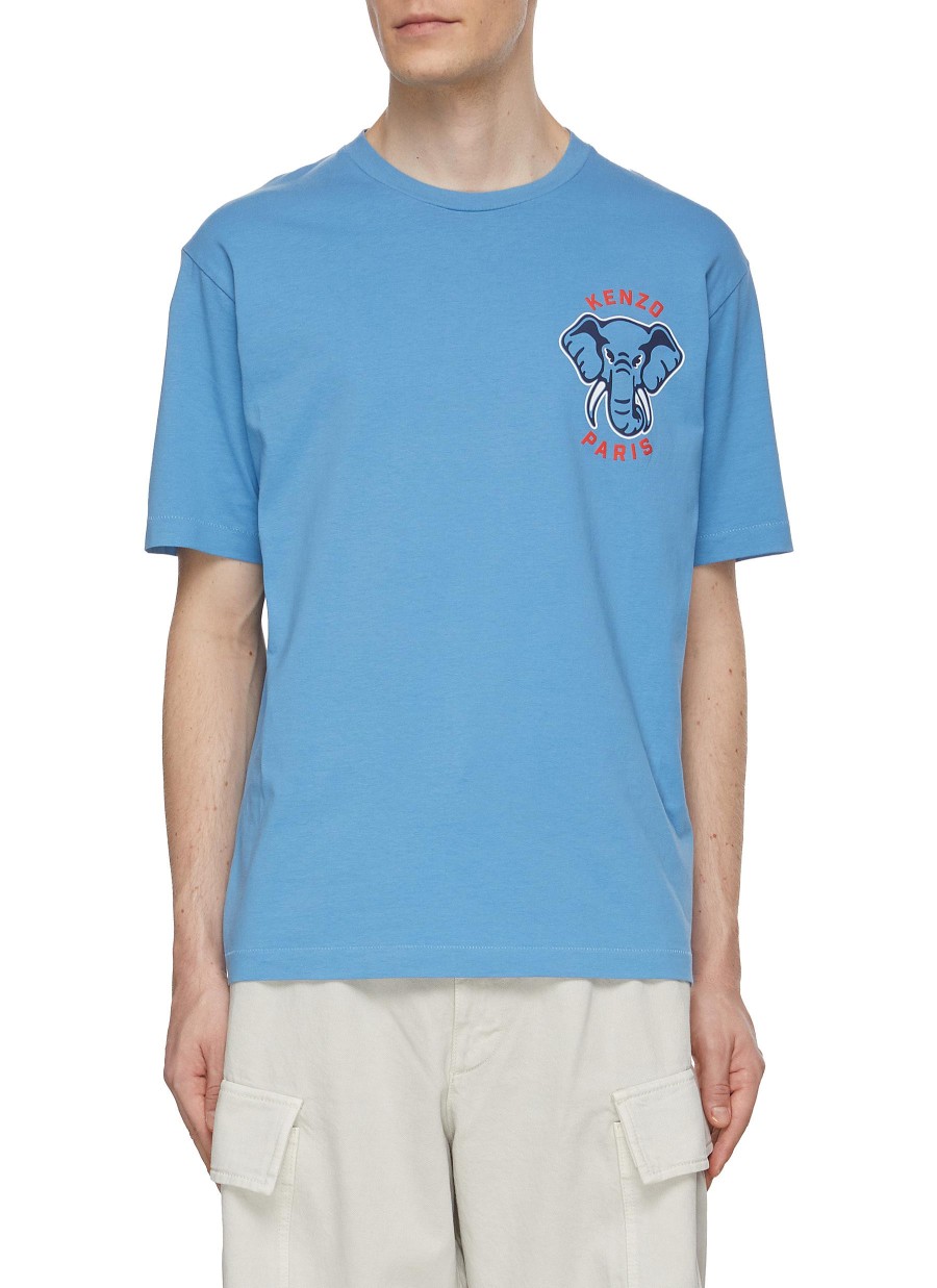 Men KENZO T-Shirts | Elephant Logo T-Shirt