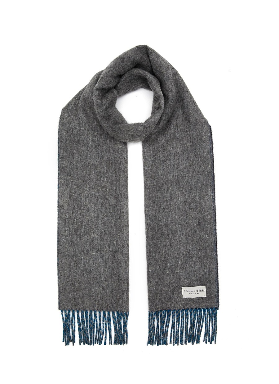 Men JOHNSTONS OF ELGIN Scarves | Reversible Cashmere Wool Scarf