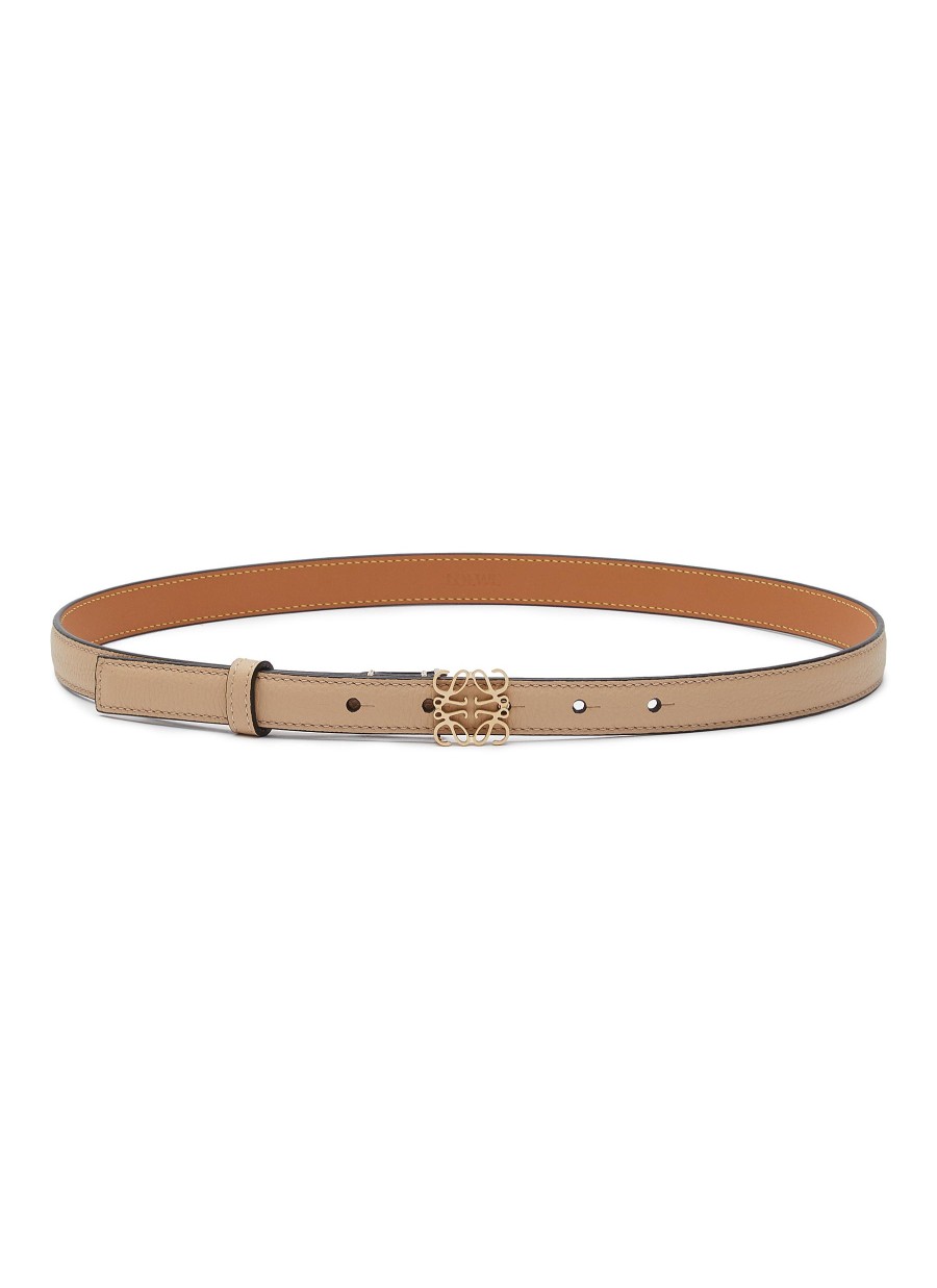 Women LOEWE Belts | Soft Grained Calf Leather Anagram Belt