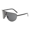 Women PRADA Eyewear | Grey Lens Metal Rectangle Sunglasses