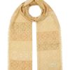 Women LOEWE Scarves & Wraps | Anagram Jacquard Fringed Wool Blend Scarf