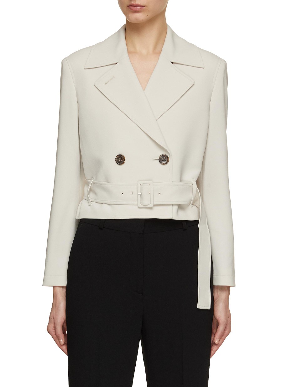 Women THEORY Jackets | Cropped Trench Jacket