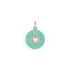 Women STORROW JEWELRY Fine Jewellery | Emily 14K Gold Diamond Chrysoprase Charm