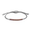 Women JOHN HARDY Fine Jewellery | Classic Chain Sterling Silver Garnet Mini Chain Bracelet — Size S-M