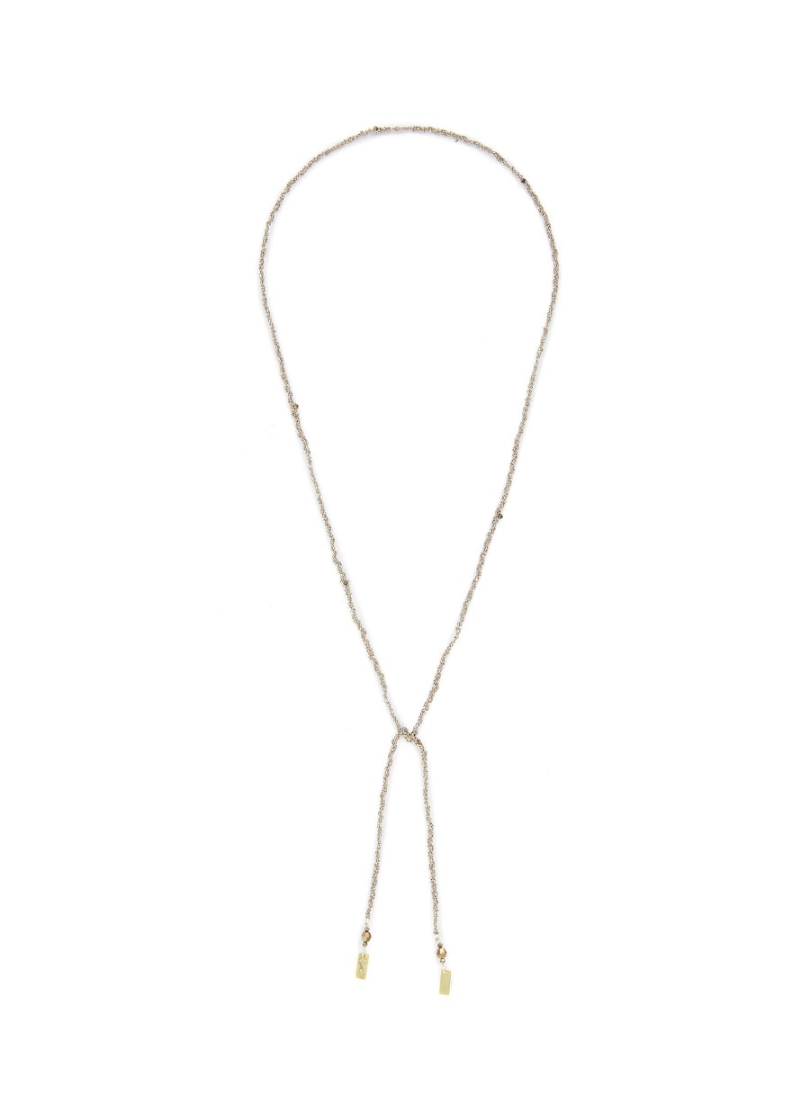 Women MARIE LAURE CHAMOREL Fashion Jewellery | N° 182 Sterling Silver Silk Yarn Necklace