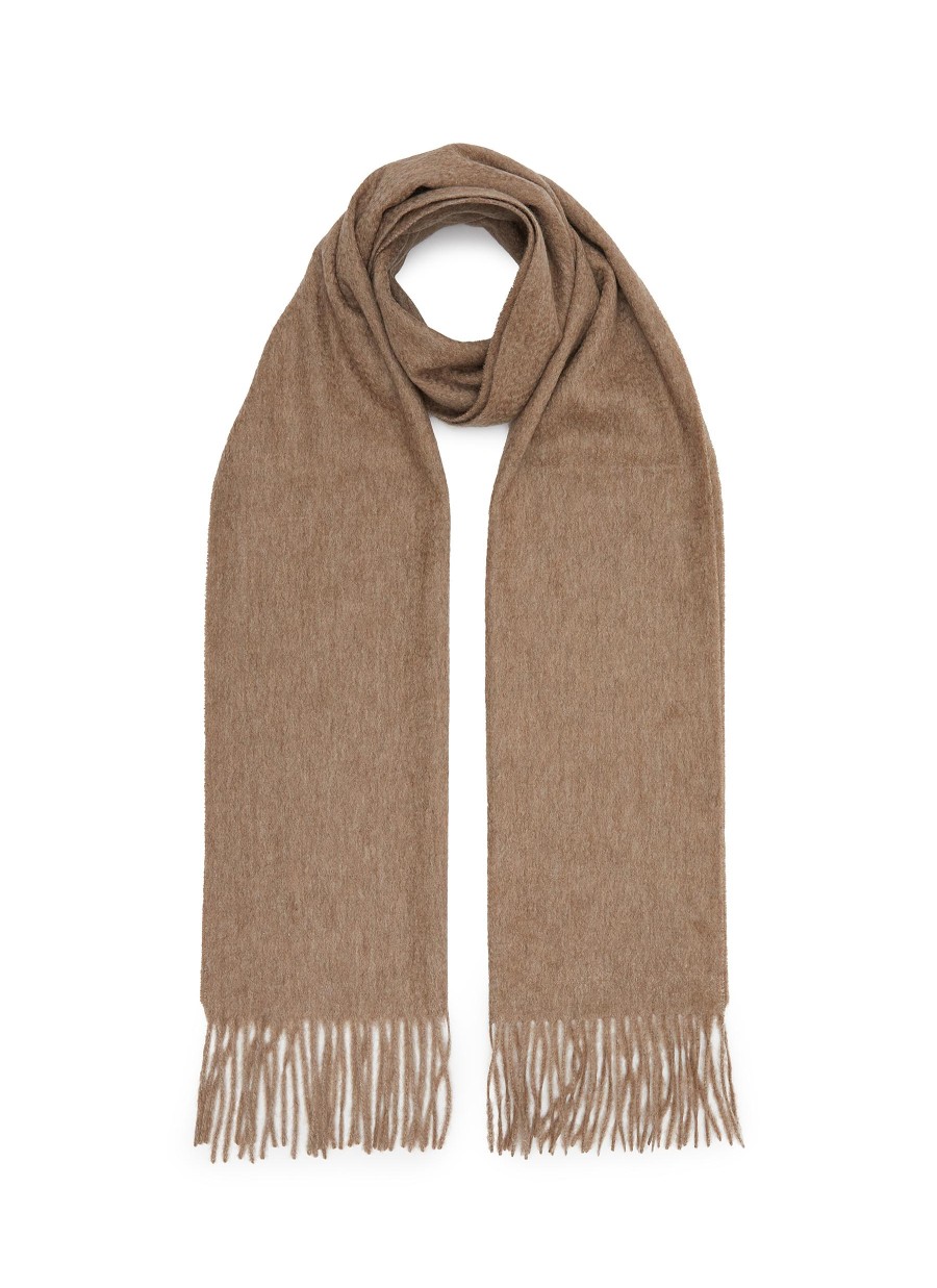 Men JOVENS Scarves | Fringe Cashmere Scarf