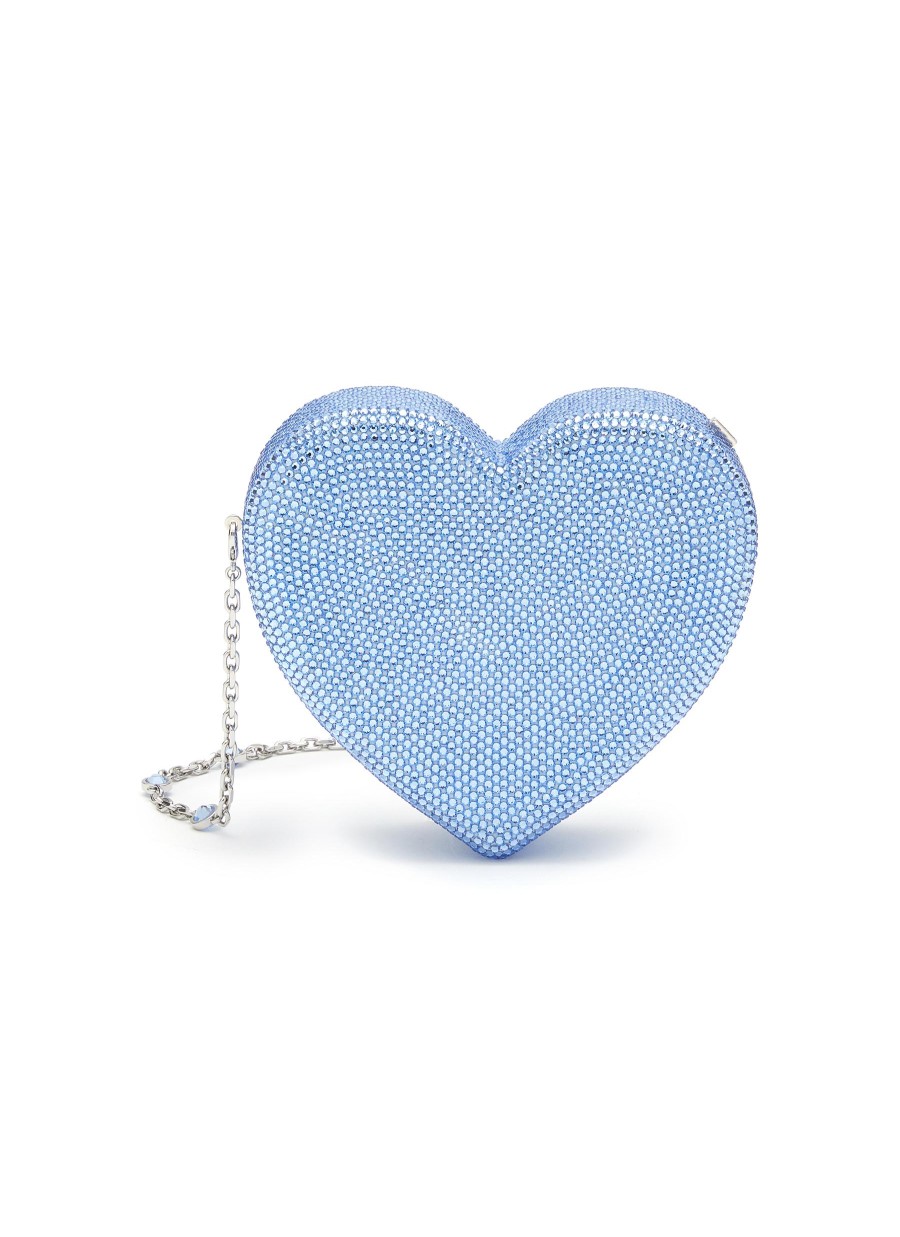 Women JUDITH LEIBER Clutch Bags | Stone Embelliished Heart Clutch