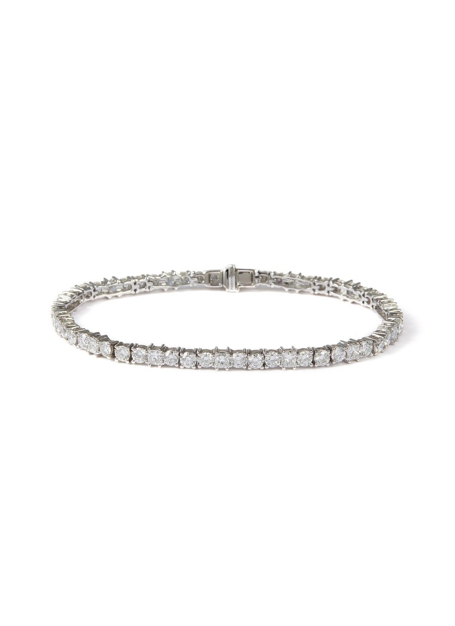 Women LC COLLECTION JEWELLERY Fine Jewellery | 18K White Gold Diamond Tennis Bracelet