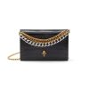 Women ALEXANDER MCQUEEN Crossbody | Skull Applique Croc Effect Leather Chain Crossbody Bag