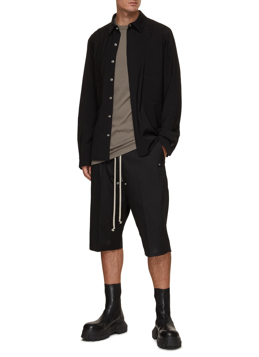 Men RICK OWENS Shirts | Fogpocket Panelled Front Shirt