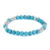 Women NUMBERING Fashion Jewellery | Turquoise Plated Brass Bracelet