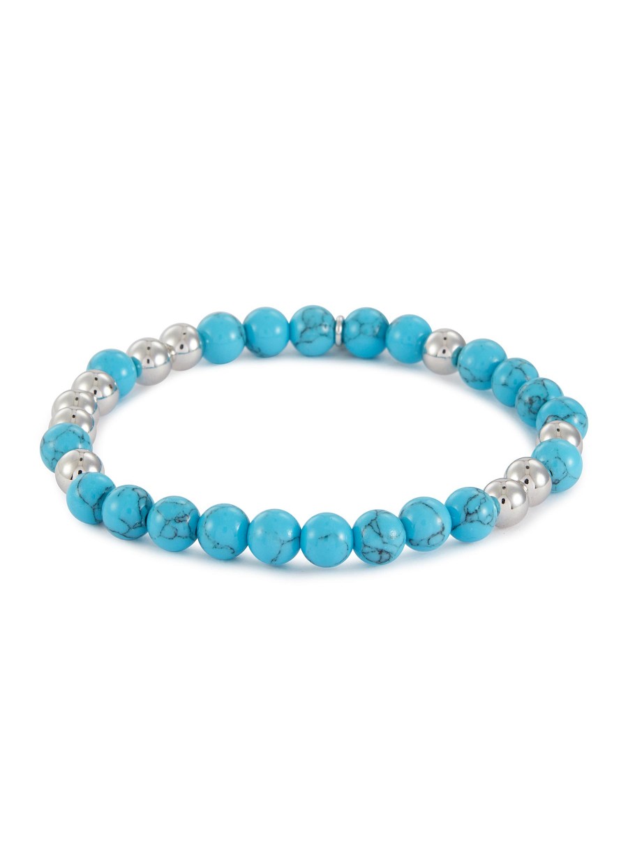 Women NUMBERING Fashion Jewellery | Turquoise Plated Brass Bracelet