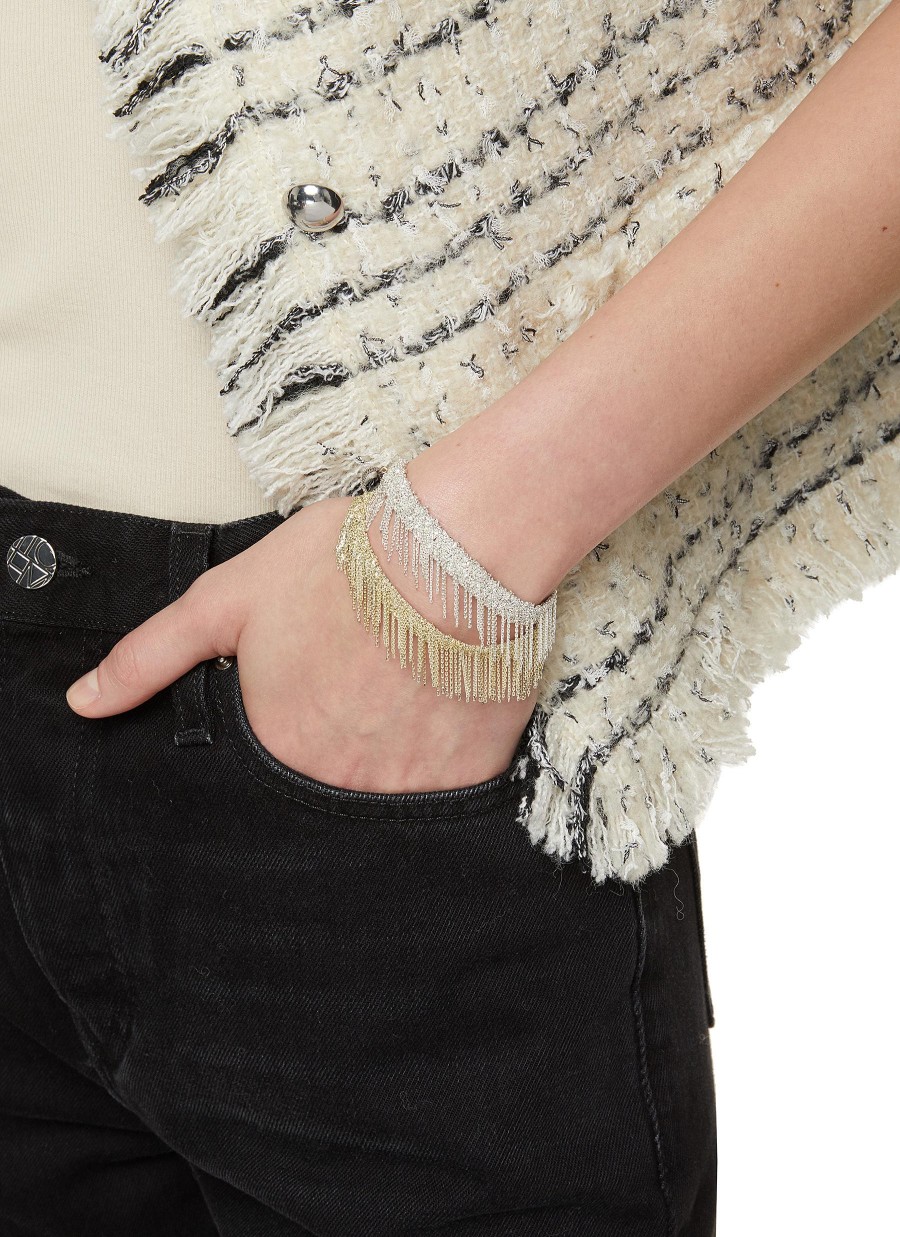 Women MARIE LAURE CHAMOREL Fashion Jewellery | N° 675 Sterling Silver Silk Yarn Bracelet