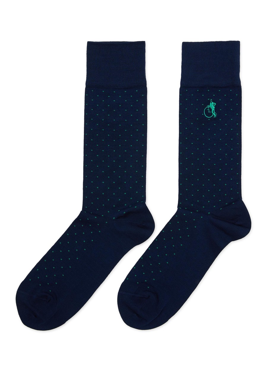 Men LONDON SOCK COMPANY Socks | Spot Of Style Mid-Calf Socks