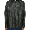 Men BOTTEGA VENETA Jackets | Intrecciato Leather Jacket