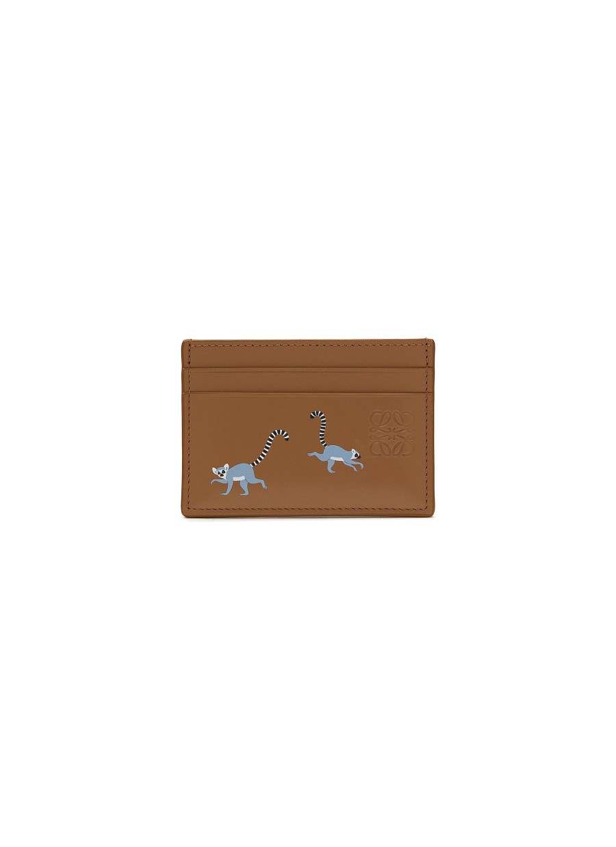 Women LOEWE Small Leather Goods | X Suna Fujita Lemur Leather Card Holder