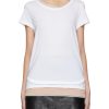 Women N21 Tops | Lingerie Hem Round Neck T-Shirt