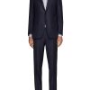 Men CANALI Suits | Notch Lapel Checked Wool Capri Suit